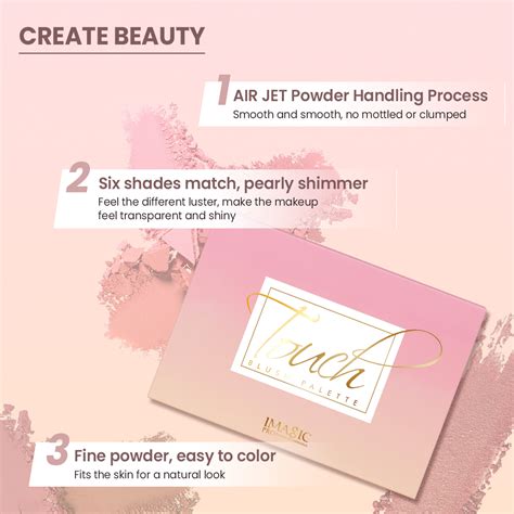 Imagic Blush Palette Color Blush On Palette Nude Natural Colors For Enlightening Shopee Malaysia