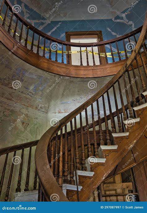 The Central Spiral Staircase Of The Octagon House In Circleville Ohio