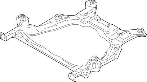 Ford Edge Suspension Subframe Crossmember Front K2GZ5C145C Sheehy