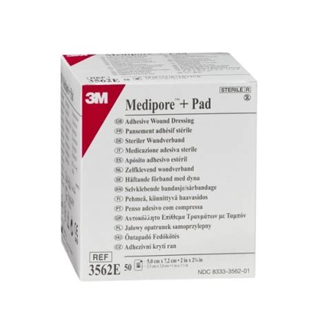 3562Е Повязка адгезивная для закрытия ран Medipore + Pad ...