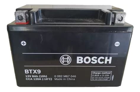 Bateria Sellada Gel Bosch Btx Motos Cod Ytx Bs