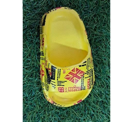 Yellow Unisex Kids Printed Eva Slippers At Rs 30pair In New Delhi Id
