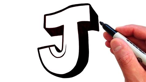 how to draw graffiti letter j