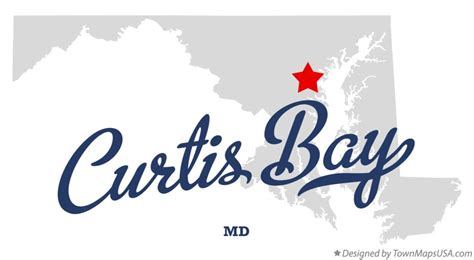 Map of Curtis Bay, MD, Maryland