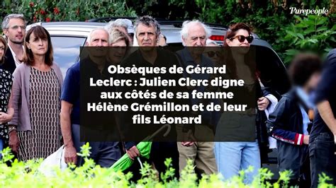 Obsèques De Gérard Leclerc Julien Clerc Digne Aux Côtés De Sa Femme