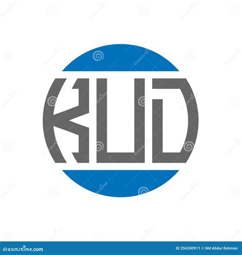 KUD Letter Logo Design On White Background. KUD Creative Initials