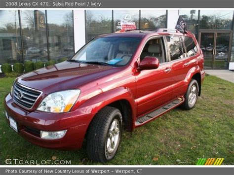 Salsa Red Pearl 2008 Lexus Gx 470 Ivory Interior