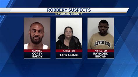 Deputies Arrest Two In Davidson County Armed Robbery Looking For Third