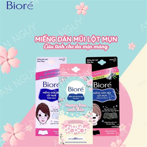 Miếng Dán Lột Mụn Mũi Bioré Pore Pack 4 MiếngMiếng Dán Lột Mụn Mũi ...