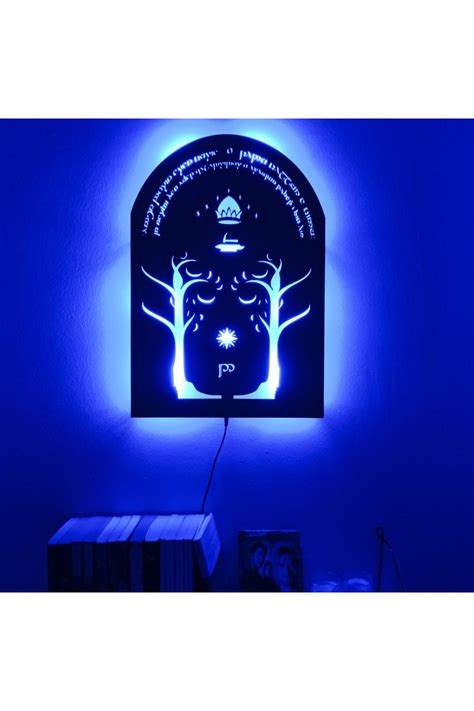 Lord of the Rings Yüzüklerin Efendisi Moria Kapısı Led Işıklı Tablo