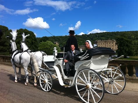 White Wedding Carriage