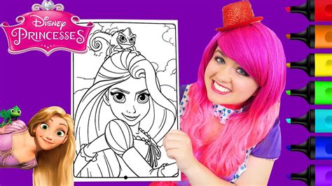 Coloring Rapunzel Tangled Disney Princess Coloring Page Prismacolor