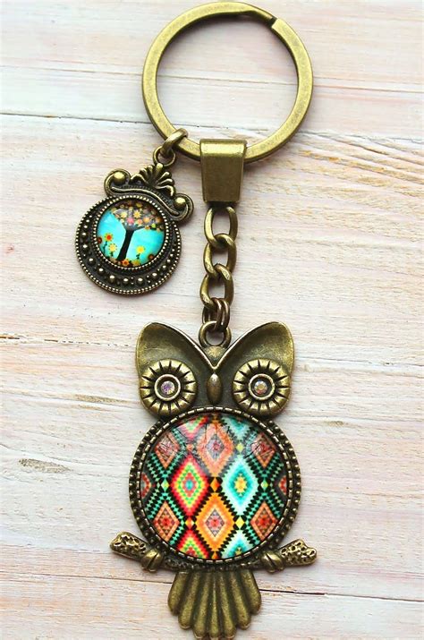 Авторская бижутерия: Брелок на сумку "Уютная Сова"