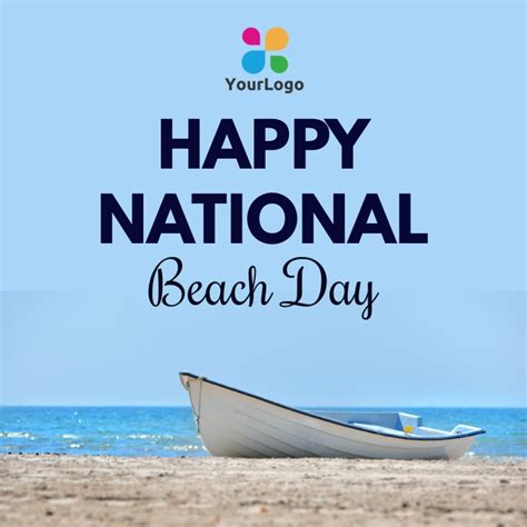 Copy Of Happy National Beach Day Postermywall