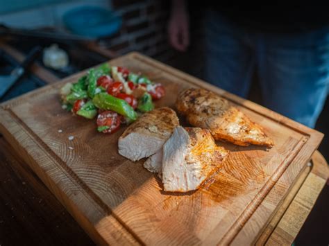 Orangen H Hnchen Mit Spargel Brotsalat Bbq Stef