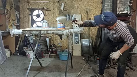 Хром удалён,грунт по пластику Реофлекс - YouTube