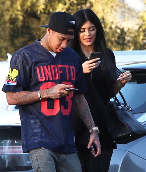 KYLIE JENNER and Tyga Out for Lunch in Calabasas - HawtCelebs