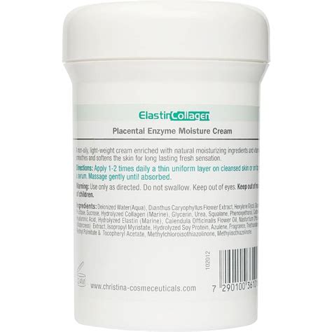 Увлажняющий крем с плацентой и энзимами - Christina Elastin Collagen ...