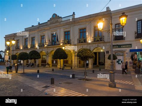 Facade of Hotel Parador de Ronda, Andalusia, Malaga, Spain Stock Photo ...