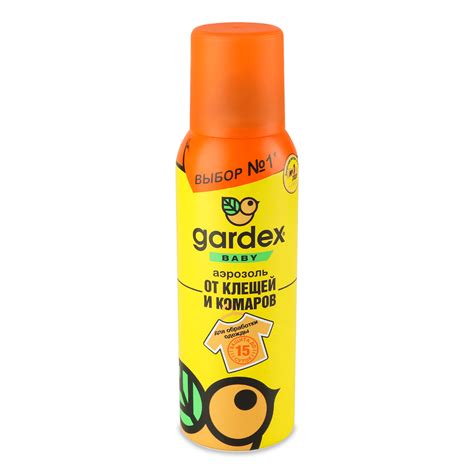 Аерозоль Gardex Baby від комарів та кліщів 100мл – онлайн-супермаркет ...