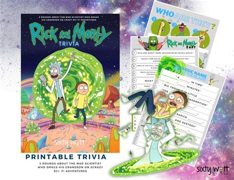 Rick and Morty Trivia Quiz Party Game Adult Television - Etsy