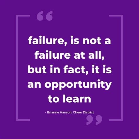 Embracing Failure: An Opportunity to Achieve more