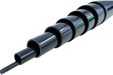 R&G Glasfaser-Teleskopstange (schwarz) 9,8 m