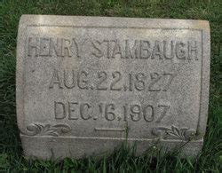 Henry Stambaugh M Morial Find A Grave