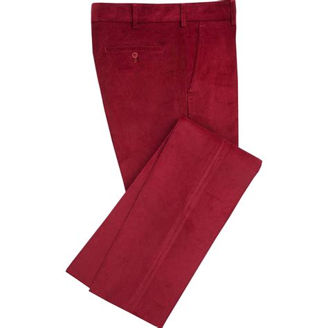 Berry Red Needlecord Trousers Mens Country Clothing Cordings