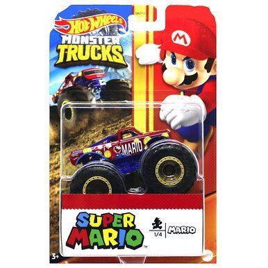 Hot Wheels Monster Trucks Super Mario Mario S Truck Contemporary Manufacture