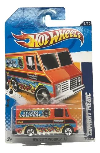 Hot Wheels Combat Medic Laranja Hw City Works 12 MercadoLivre