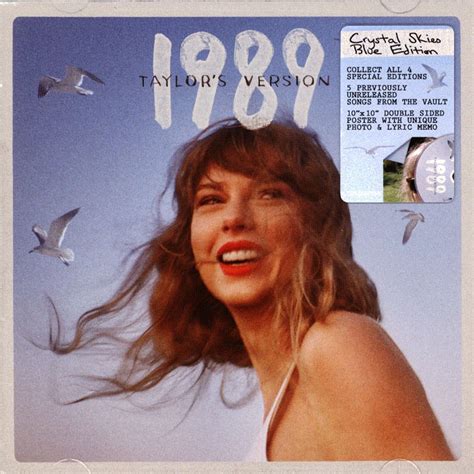 Taylor Swift 1989 Taylors Version Crystal Skies Blue Cd Edition W