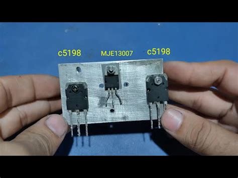 DIY Powerful Audio Amplifier using Transistor Tip41 and C5198 x2. dc 12