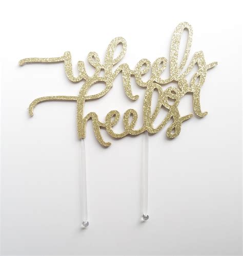 Gender Reveal Cake Topper Baby Sex Reveal Wheel Or Heels Cake Etsy