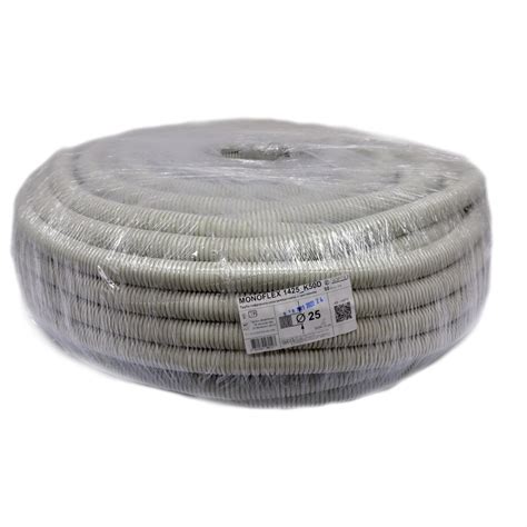 1425 D_K50D - Гофро-труба D25 мм, PVC внутр. з протяжкою, 50 м, сіра ...
