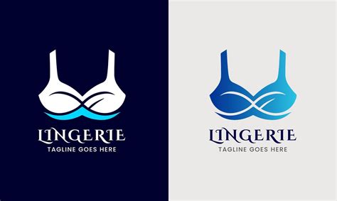 Lady Girl Lingerie Logo Icon Sexy Woman Bra Female Under Clothing Modern Image Template