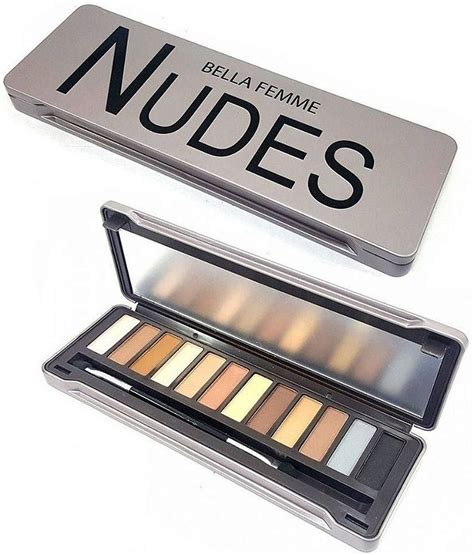 Estojo Paleta De Sombra Fosca Nude Bella Femme Bf Loja Coisaria Presente Ideias