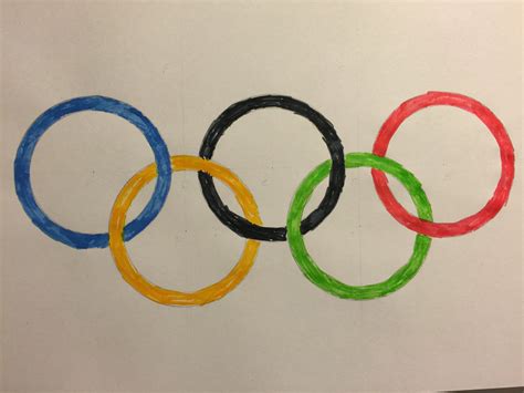 How To Draw The Olympic Rings Tokyo 2020 Youtube