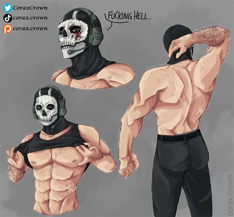 Rule Boy Abs Ass Ghost Modern Warfare Hairy Arms Half Dressed Half Naked Male Pecs