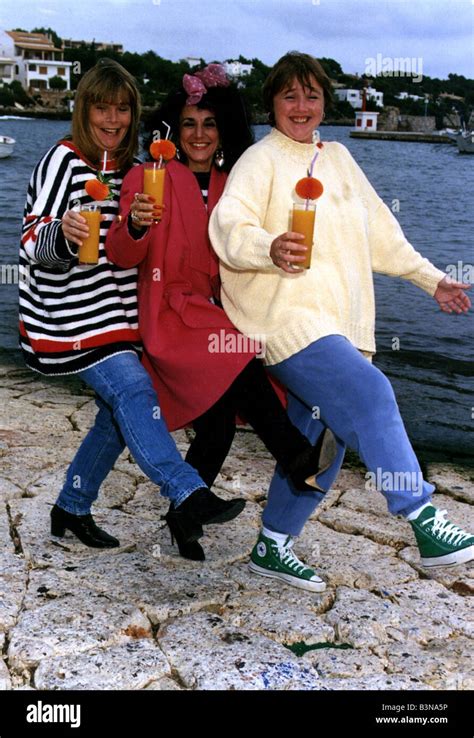 Cast members from the TV Programme Birds of A Feather Stock Photo