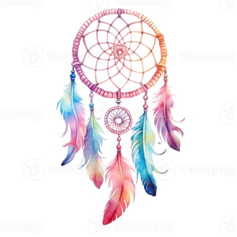Watercolor Dream Catcher Isolated Illustration 25536109 Png
