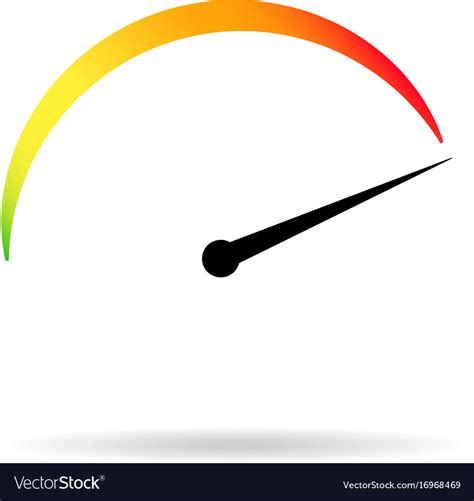 Symbol Min Max Speed Meter Royalty Free Vector Image