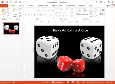 Awesome 3D Dice Rolled Shapes For PowerPoint Presentations