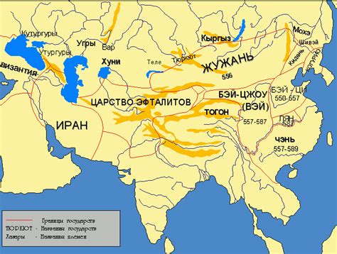 Л.Н. Гумилев. Л.Н. Гумилев. Древние тюрки. Карта 1. Срединная Азия ...