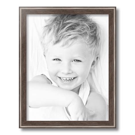 Arttoframes 14 X 18 Contrast Grey Picture Frame 14x18 Inch Gray Wood