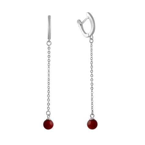 Серебряные серьги с кораллом (2136156) от продавца: SilverLine – в ...
