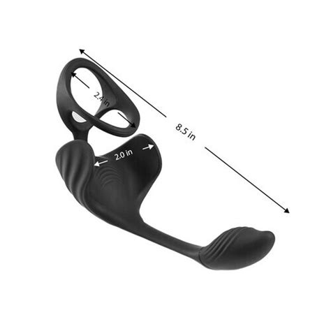 Bestvibe Upgraded Vibrating Cock Ring With Anal Plug Bestvibe