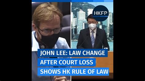 Changing law days after court loss "very strong example" of rule of law ...