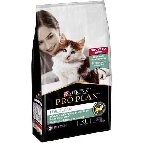Purina Pro Plan Liveclear Cat Allergen Reducing Dry Kitten Food Turkey