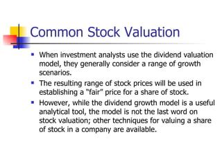 Stock Valuation | PPT